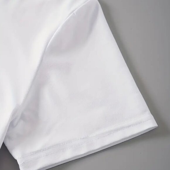 Small - Can't Be Tamed Print T-Shirt, Western Style Short Sleeve Crew Neck - Picture 4 of 4